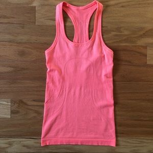 Lululemon Swiftly Speed Racerback, Neon Coral